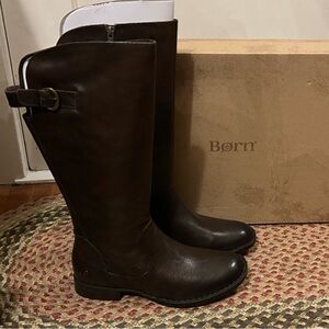 Born brand Tallulah cognac brown boots new never worn